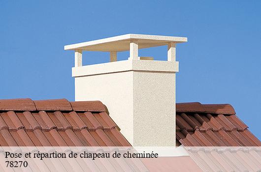 Pose et répartion de chapeau de cheminée  78270